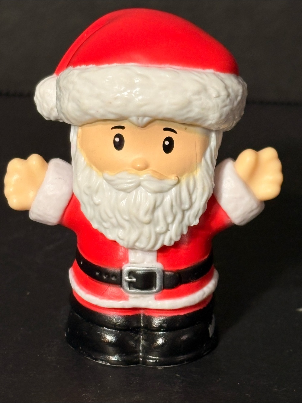 Vintage 2001 Fisher Price Little People Santa Claus Christmas Figure Mattel